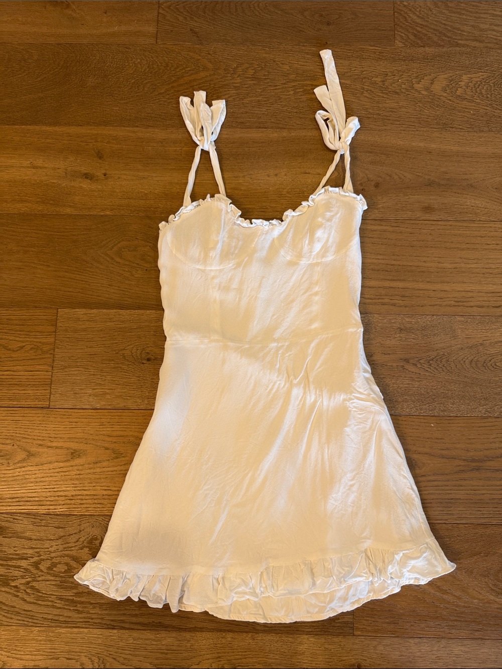 Reformation Christine Dress in Ivory - 6